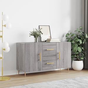 VidaXL Dressoir 100x36x60 cm bewerkt hout grijs sonoma eikenkleurig