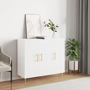 VidaXL Dressoir 90x34x80 cm bewerkt hout wit