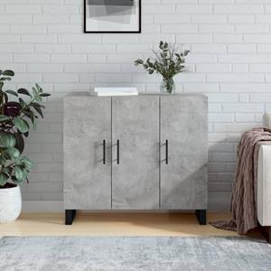 VidaXL Dressoir 90x34x80 cm bewerkt hout betongrijs