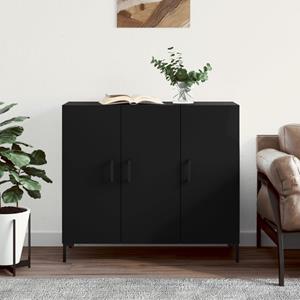 VidaXL Dressoir 90x34x80 cm bewerkt hout zwart