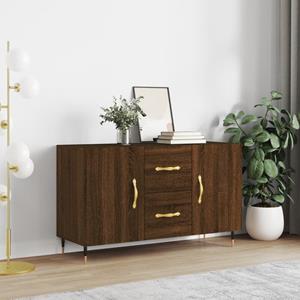 VidaXL Dressoir 100x36x60 cm bewerkt hout bruineikenkleurig