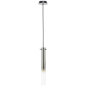 Brilliant Hanglamp Glasini zwart met smoke glas 99209/06