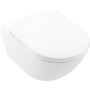 villeroy&boch Villeroy & Boch Universo randloos toilet CeramicPlus met TwistFlush en softclose zitting wit glans