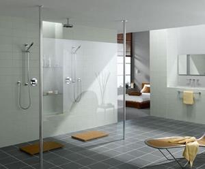 Kermi Walk-in Shower Free Inloopdouche 138 X 200 Cm. Matzilver-helder Glas