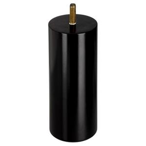 Duraline Meubelpoot Rond Hout Zwart Ø5,8x15cm Beuken Fsc 4pp