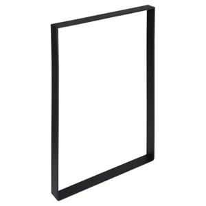 Duraline Tafelpoot Plat Staal Mat Zwart 4x35x38,5cm