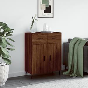VidaXL Dressoir 69,5x34x90 cm bewerkt hout bruineikenkleurig