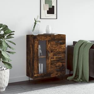 VidaXL Dressoir 69,5x34x90 cm bewerkt hout gerookt eikenkleurig
