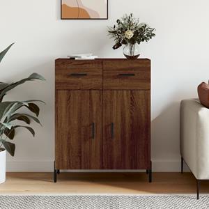 VidaXL Dressoir 69,5x34x90 cm bewerkt hout bruineikenkleurig