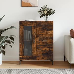 VidaXL Dressoir 69,5x34x90 cm bewerkt hout gerookt eikenkleurig
