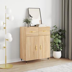 VidaXL Dressoir 69,5x34x90 cm bewerkt hout sonoma eikenkleurig