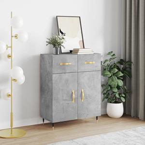 VidaXL Dressoir 69,5x34x90 cm bewerkt hout betongrijs
