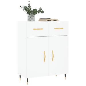 vidaXL Dressoir 69,5x34x90 cm bewerkt hout wit