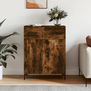 VidaXL Dressoir 69,5x34x90 cm bewerkt hout gerookt eikenkleurig