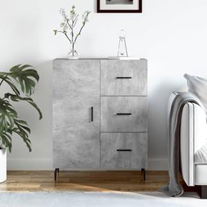 VidaXL Dressoir 69,5x34x90 cm bewerkt hout betongrijs