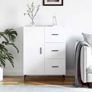VidaXL Dressoir 69,5x34x90 cm bewerkt hout wit