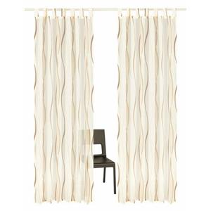 Gardine DIMONA, my home, Schlaufen (2 St), transparent, Voile, 2-er Set, Voile, Polyester, Wellen