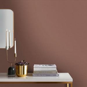 DecoMode Vliesbehang Twill Terra