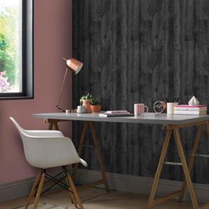 Praxis Easydécor Vliesbehang Wood Deluxe Zwart