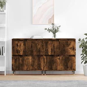 VidaXL Dressoirs 2 st bewerkt hout gerookt eikenkleurig