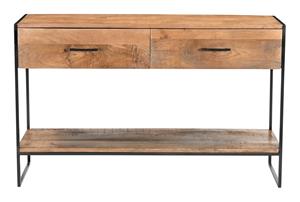Livingfurn Sidetable Elin Mangohout, 120cm - Bruin