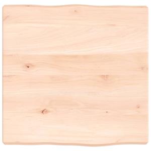 VidaXL Tafelblad natuurlijke rand 40x40x4 cm massief eikenhout