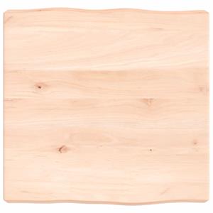 VidaXL Tafelblad natuurlijke rand 40x40x6 cm massief eikenhout