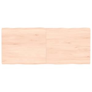 VidaXL Tafelblad natuurlijke rand 120x50x4 cm massief eikenhout