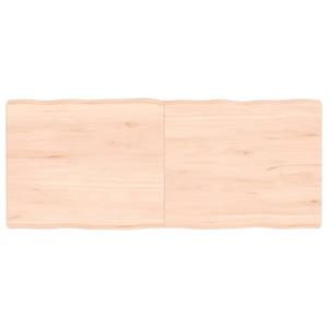 VidaXL Tafelblad natuurlijke rand 120x50x6 cm massief eikenhout