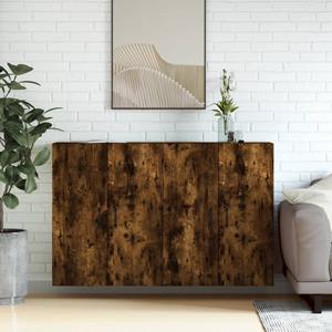 VidaXL Hangkasten 2 st bewerkt hout gerookt eikenkleurig