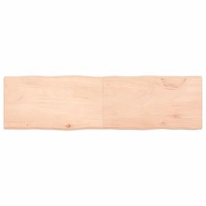 VidaXL Tafelblad natuurlijke rand 180x50x4 cm massief eikenhout