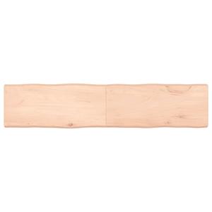 VidaXL Tafelblad natuurlijke rand 180x40x6 cm massief eikenhout