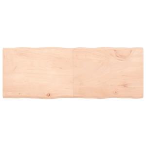 VidaXL Tafelblad natuurlijke rand 160x60x4 cm massief eikenhout