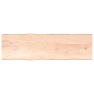 VidaXL Tafelblad natuurlijke rand 200x60x4 cm massief eikenhout