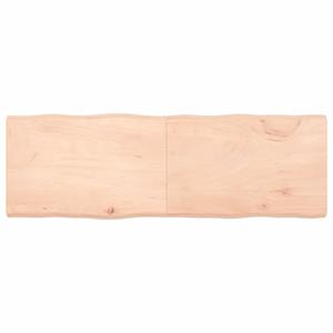 VidaXL Tafelblad natuurlijke rand 180x60x6 cm massief eikenhout