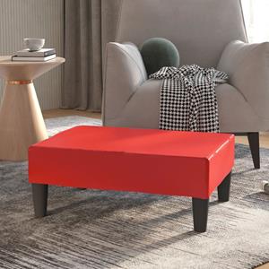 VidaXL Voetenbank 78x56x32 cm kunstleer rood