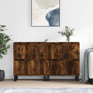 VidaXL Dressoirs 2 st bewerkt hout gerookt eikenkleurig