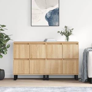 VidaXL Dressoirs 2 st bewerkt hout sonoma eikenkleurig