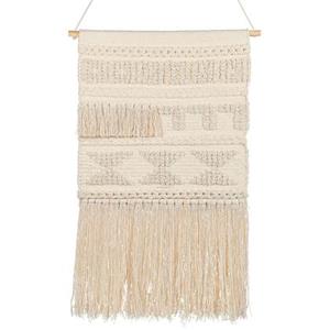 Beliani KAMOKE - Wanddecoratie - Beige - Katoen