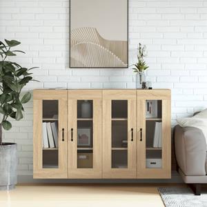 VidaXL Hangkasten 2 st bewerkt hout sonoma eikenkleurig