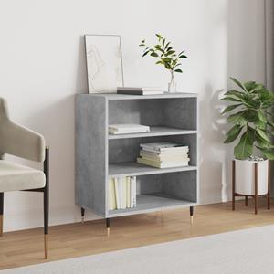 Dressoir 57x35x70 cm bewerkt hout betongrijs