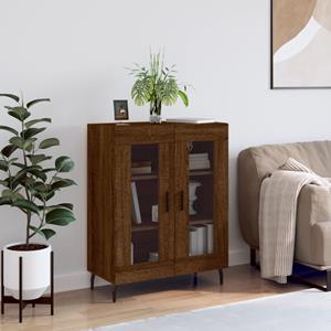 VidaXL Dressoir 69,5x34x90 cm bewerkt hout bruineikenkleurig