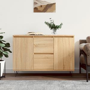 VidaXL Dressoir 104x35x70 cm bewerkt hout sonoma eikenkleurig