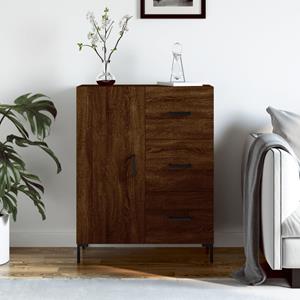 VidaXL Dressoir 69,5x34x90 cm bewerkt hout bruineikenkleurig