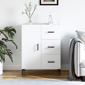 VidaXL Dressoir 69,5x34x90 cm bewerkt hout wit