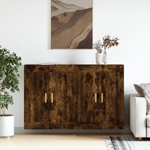 VidaXL Hangkasten 2 st bewerkt hout gerookt eikenkleurig