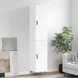 VidaXL Hoge kast 34,5x34x180 cm bewerkt hout wit