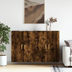 VidaXL Hangkasten 2 st bewerkt hout gerookt eikenkleurig