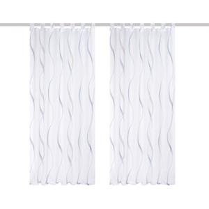 HOME WOHNIDEEN Vorhang "SCHLAUFENSCHAL", (2 St.), 2er Pack Schlaufenschal bedruckt