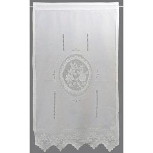 HOSSNER - ART OF HOME DECO Gardine "Wildspitze", (1 St.), m. Häkelspitze aus ECHTER HANDARBEIT